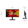 מסך מחשב Samsung S24D408GAM 24" FHD IPS צבע שחור - יבואן רשמי