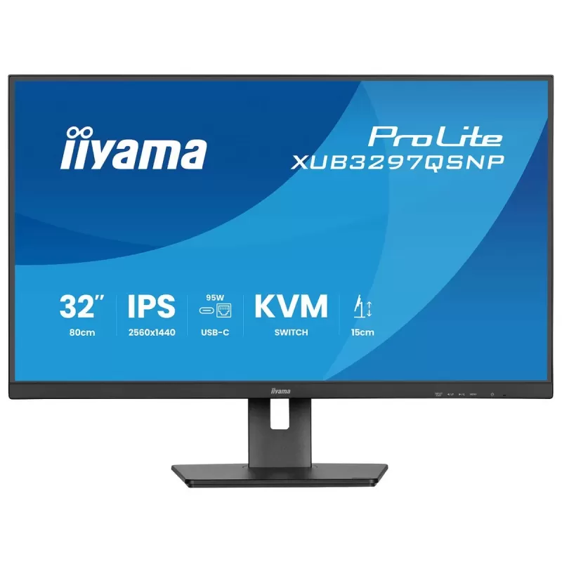 Computer Monitor IIYAMA ProLite XUB3297QSNP-B1 32" 100Hz QHD, 2K IPS Color:black Computer Monitor IIYAMA ProLite XUB3297QSNP-B1 32" 100Hz QHD, 2K IPS Color:black