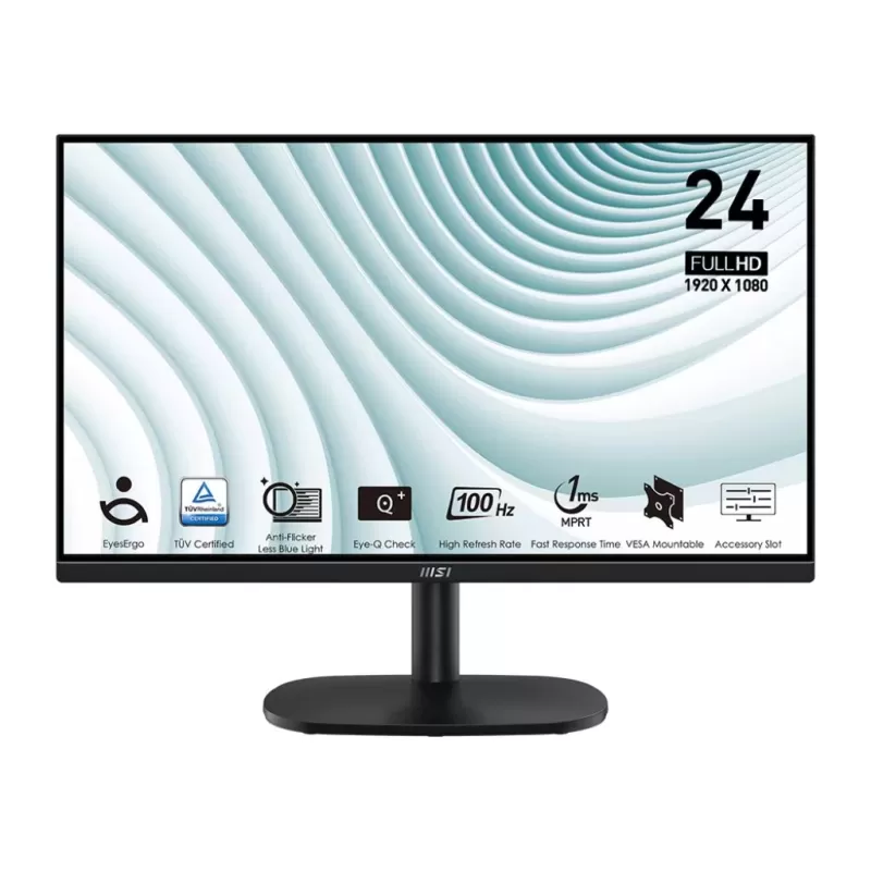 מסך מחשב MSI PRO MP245V 23.8" 100Hz FHD VA צבע שחור