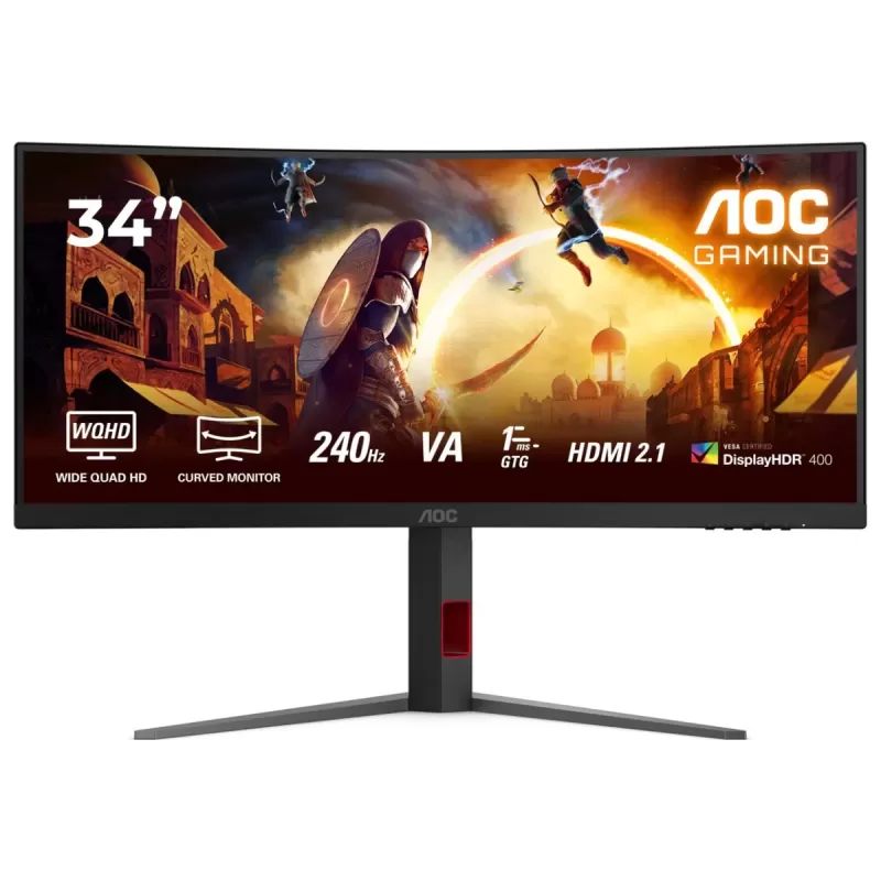 Монитор для ПК AOC CU34G4Z 1500R CU34G4Z 34" QHD VA Цвет:чёрный - параллельный импортер