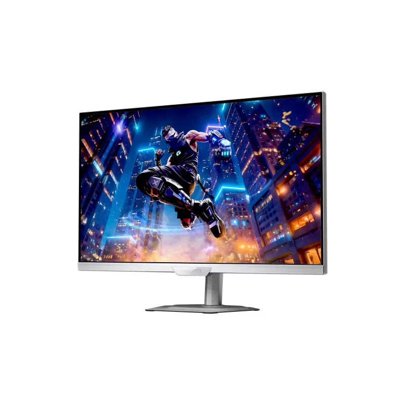 מסך מחשב Gigabyte M27UP ICE 27" 160Hz 4K, UHD IPS צבע לבן