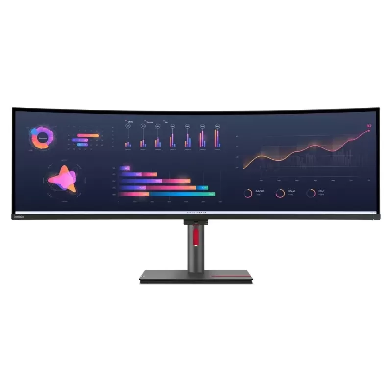 Монитор для ПК Lenovo ThinkVision P49w-30 63DBZAT1IS 49" IPS Цвет:чёрный Монитор для ПК Lenovo ThinkVision P49w-30 63DBZAT1IS 49" IPS Цвет:чёрный