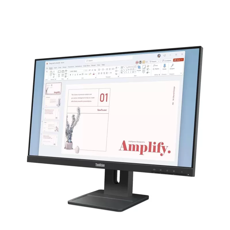 מסך מחשב Lenovo ThinkVision E24-40 שחור 64BAMAT1IS 23.8" FHD IPS