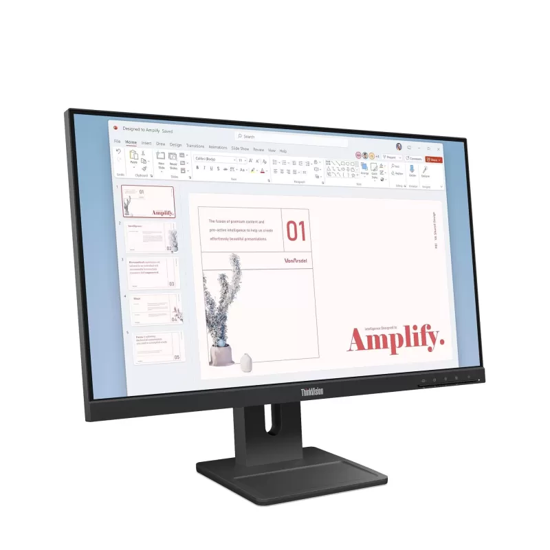 מסך מחשב Lenovo ThinkVision E24-40 שחור 64BAMAT1IS 23.8" FHD IPS
