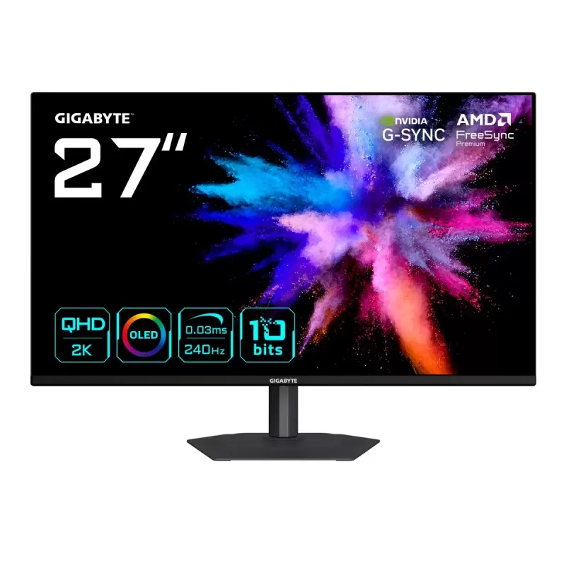 מסך מחשב Gigabyte 27" QHD 240Hz 0.03ms OLED Gaming Monitor GO27Q24A - יבואן רשמי מסך מחשב Gigabyte 27" QHD 240Hz 0.03ms OLED Gaming Monitor GO27Q24A - יבואן רשמי