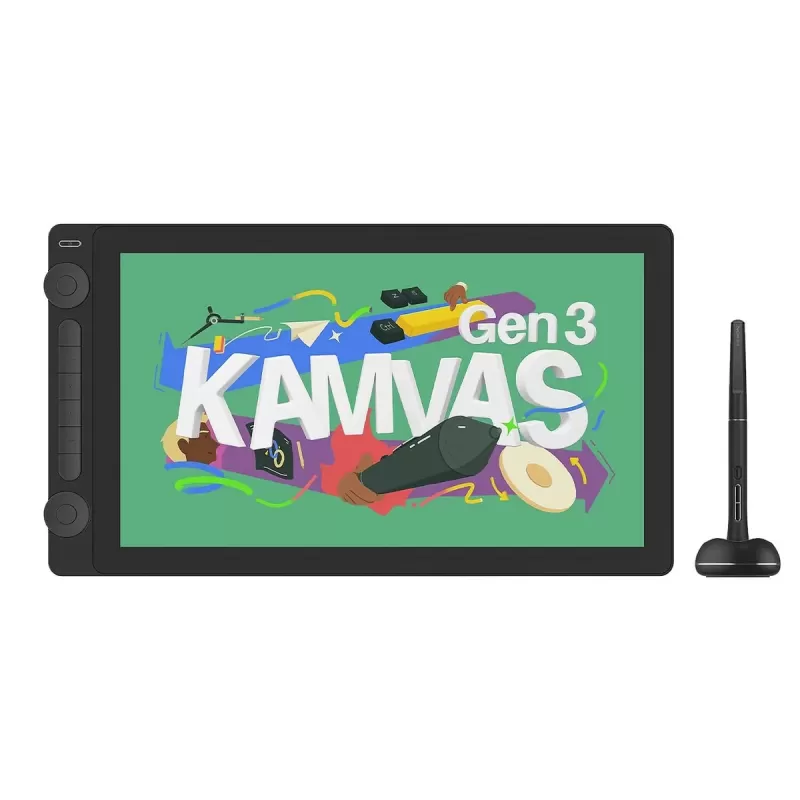 Графический планшет HUION Kamvas 16 Gen3 15.8" 2.5K QHD Drawing Screen чёрный GS1563