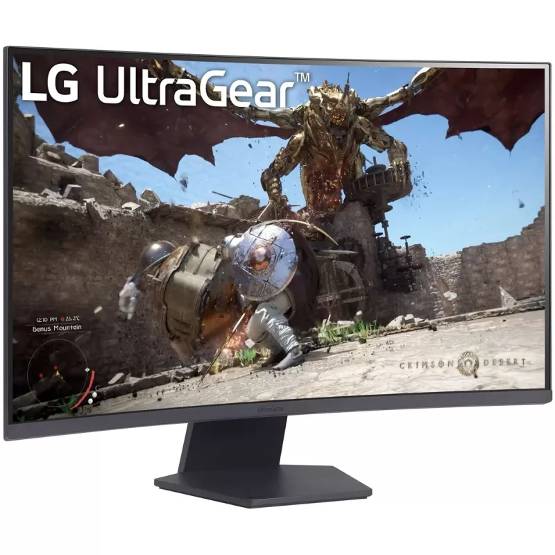 Computer Monitor LG UltraGear 32 QHD 180Hz Curved 1000R 32GS60QC-B 31.5" VA Color:black - official importer