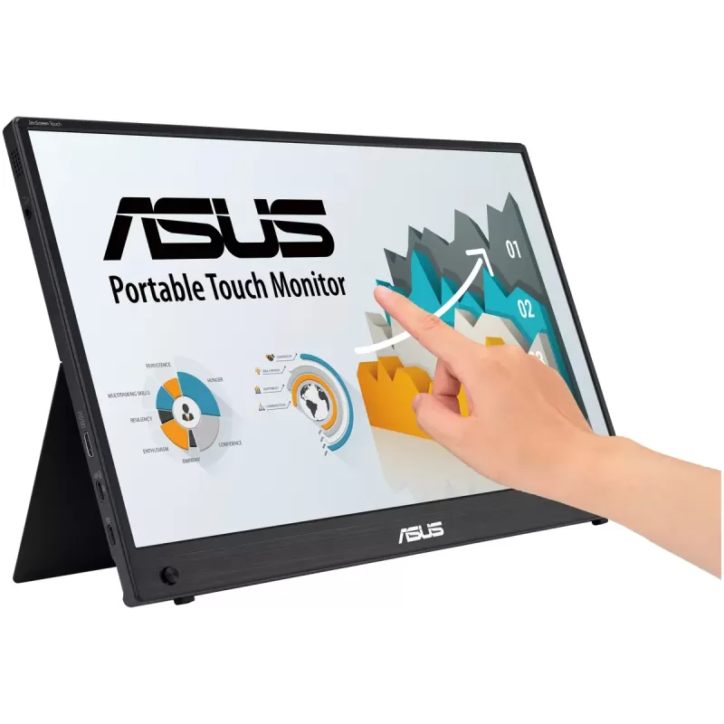 Monitor Asus ZenScreen Touch MB16AMTR 90LM04S0-B02170 15.6" 60Hz TOUCH FHD IPS Color:black