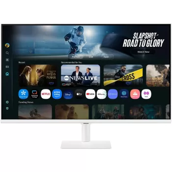מסך מחשב חכם Samsung Smart Monitor M7 M70F 32" S32FM701UU לבן S32FM701UU VA - יבואן רשמי