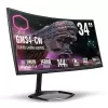 Gaming Monitor Cooler Master GM34-CW Curved 34" 144Hz UWQHD FreeSync Color:black