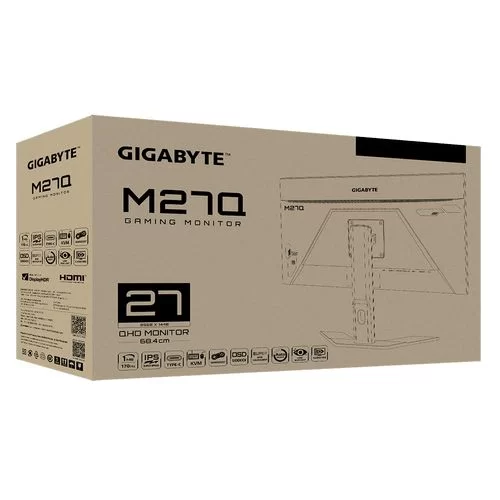 מסך גיימינג Gigabyte M27Q 27" 170Hz WQHD, 2K IPS מסך גיימינג Gigabyte M27Q 27" 170Hz WQHD, 2K IPS