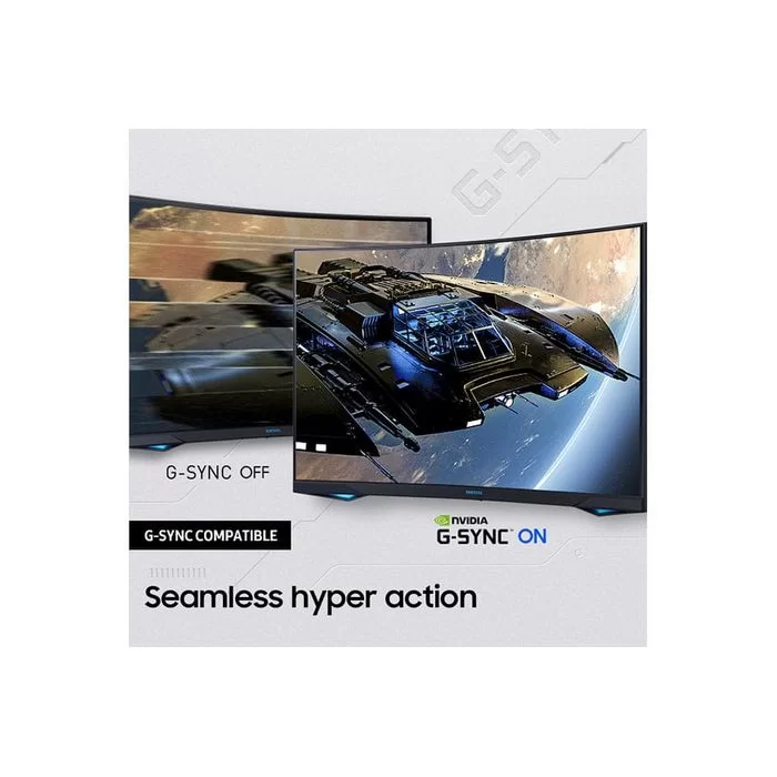 מסך גיימינג Samsung Odyssey G7 C32G75TQSM קעור 32" 240Hz WQHD, 2K VA צבע שחור - יבואן רשמי