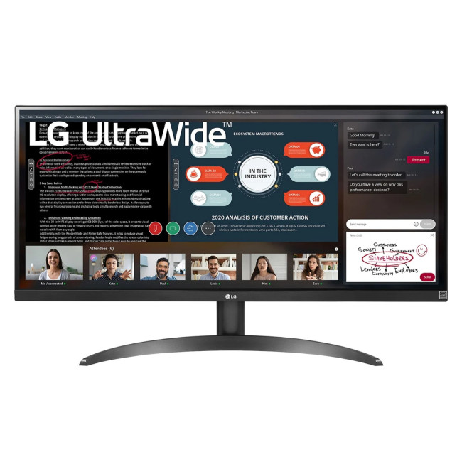 Монитор для ПК LG 29WP500-B 29" UltraWide IPS FHD 75Hz 5ms Цвет:черный - параллельный импортер