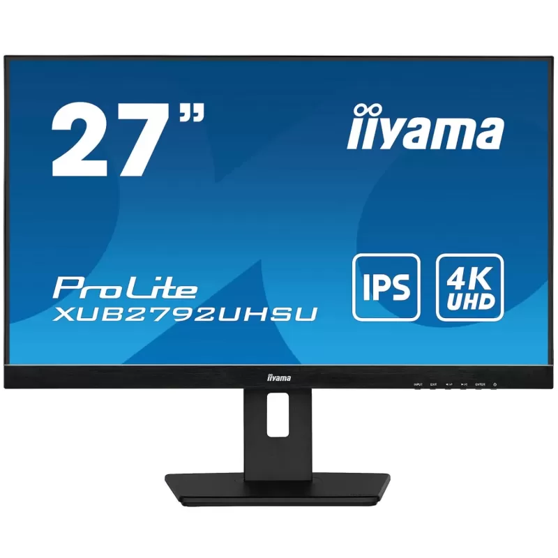 מסך מחשב IIYAMA ProLite XUB2792UHSU-B5 XUB2792UHSU-B5 27" 60Hz 4K, UHD IPS צבע שחור