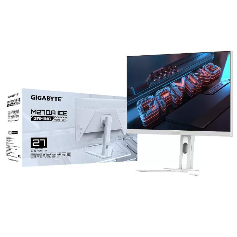 Computer Monitor Gigabyte 27" M27QA ICE IPS QHD 180Hz 1ms M27QA ICE - official importer Computer Monitor Gigabyte 27" M27QA ICE IPS QHD 180Hz 1ms M27QA ICE - official importer