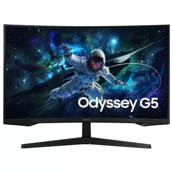 מסך מחשב קעור לגיימינג Samsung S27CG552EU 27' Odyssey G5 VA QHD 165Hz 1ms 1000R - יבואן מקביל