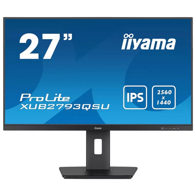 מסך מחשב IIYAMA 27" ProLite IPS WQHD 100Hz 1ms XUB2793QSU-B7 UWQHD צבע שחור