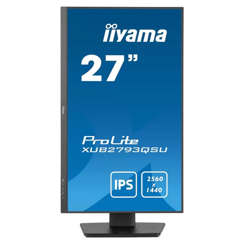 מסך מחשב IIYAMA 27" ProLite IPS WQHD 100Hz 1ms XUB2793QSU-B7 UWQHD צבע שחור