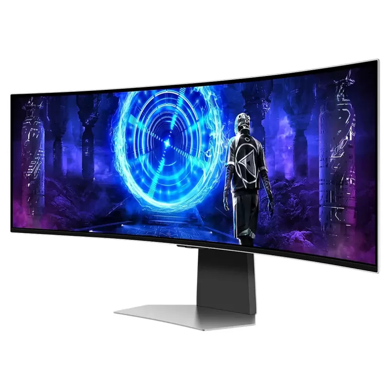 מסך מחשב קעור לגיימינג Samsung Odyssey G9 S49DG950SU 49" 240Hz Dual QHD OLED צבע כסוף - יבואן מקביל