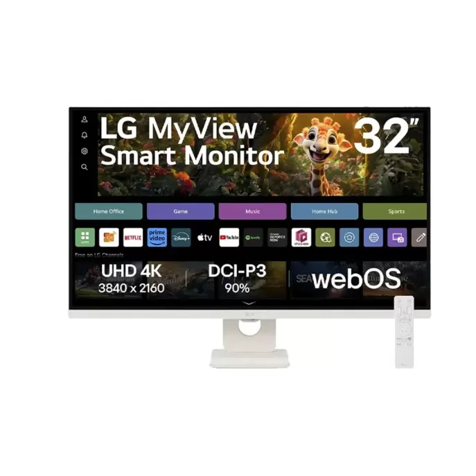 Монитор для ПК LG Smart 32SR73U-W 31.5" 60Hz 4K, UHD VA Цвет:белый - параллельный импортер