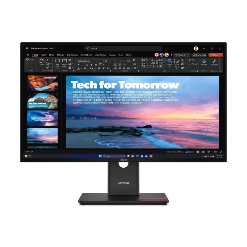 Монитор для ПК Lenovo ThinkVision T27QD-40 64AAGAT2IS 27" QHD IPS Цвет:чёрный