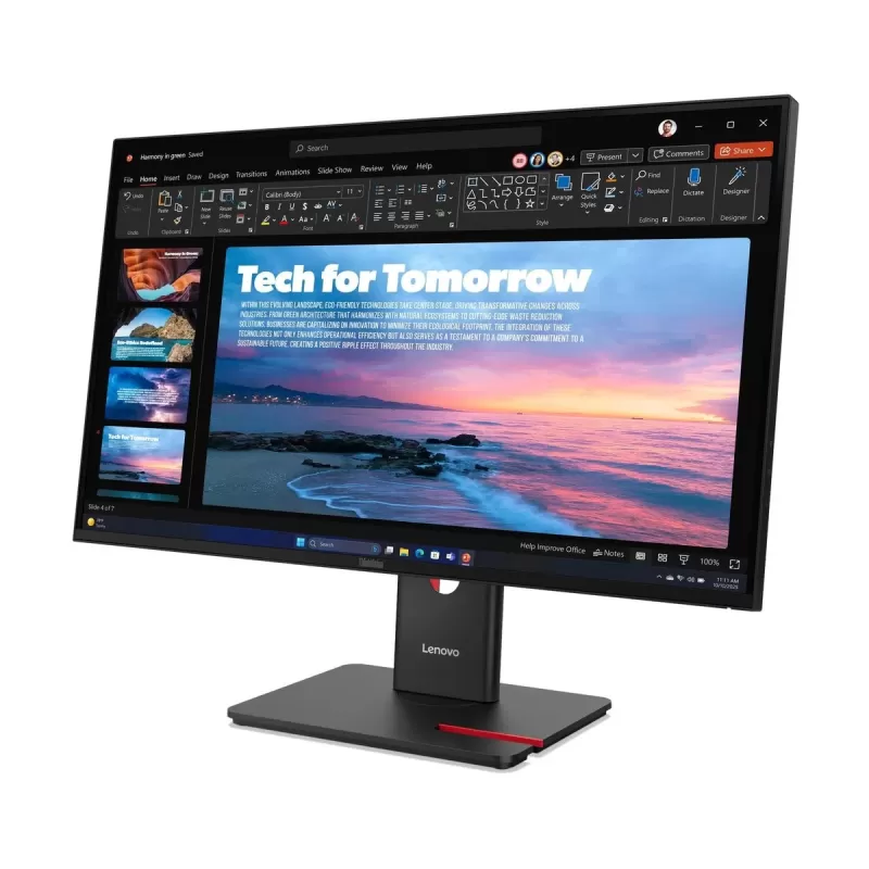 Монитор для ПК Lenovo ThinkVision T27QD-40 64AAGAT2IS 27" QHD IPS Цвет:чёрный
