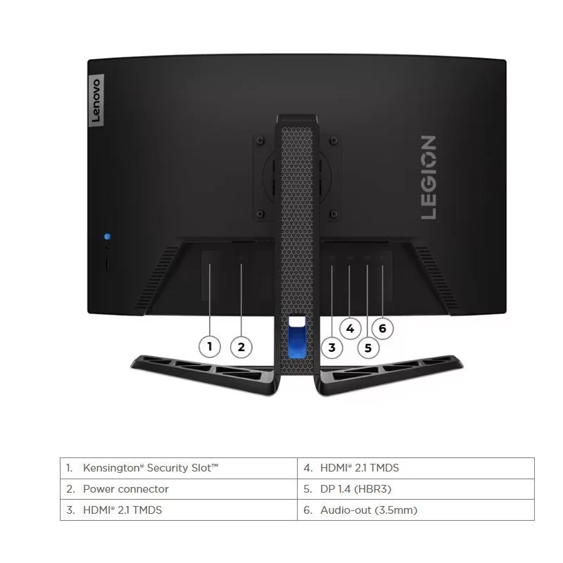 Монитор для ПК Lenovo Legion R27qc-30 Monitor 67C6GAC2IS 27" VA