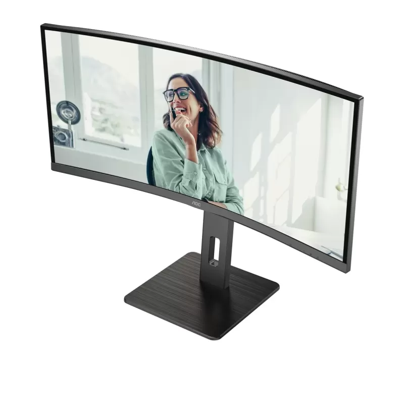 Computer Monitor AOC 34" QHD 100Hz 4ms USB-C DP65W VA Curved Monitor CU34P3CV