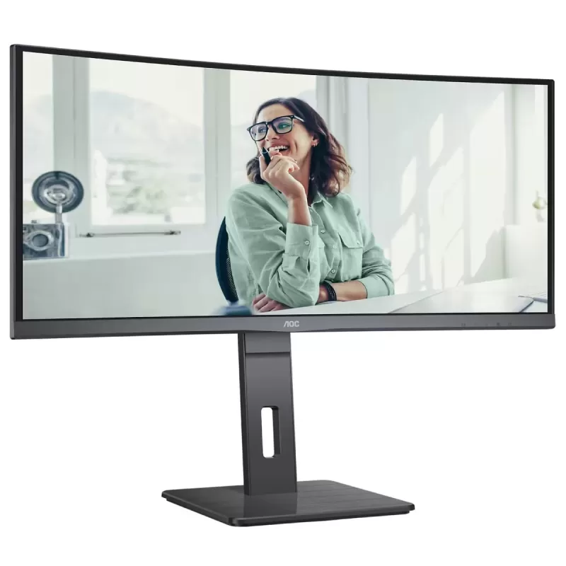 Computer Monitor AOC 34" QHD 100Hz 4ms USB-C DP65W VA Curved Monitor CU34P3CV