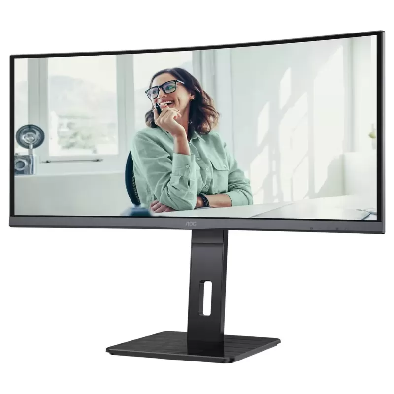 Computer Monitor AOC 34" QHD 100Hz 4ms USB-C DP65W VA Curved Monitor CU34P3CV