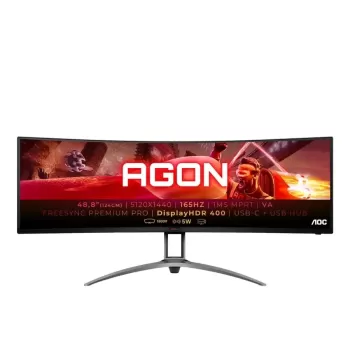מסך מחשב קעור לגיימינג AOC AG493UCX2 49" Curved DQHD AG493UCX2 VA