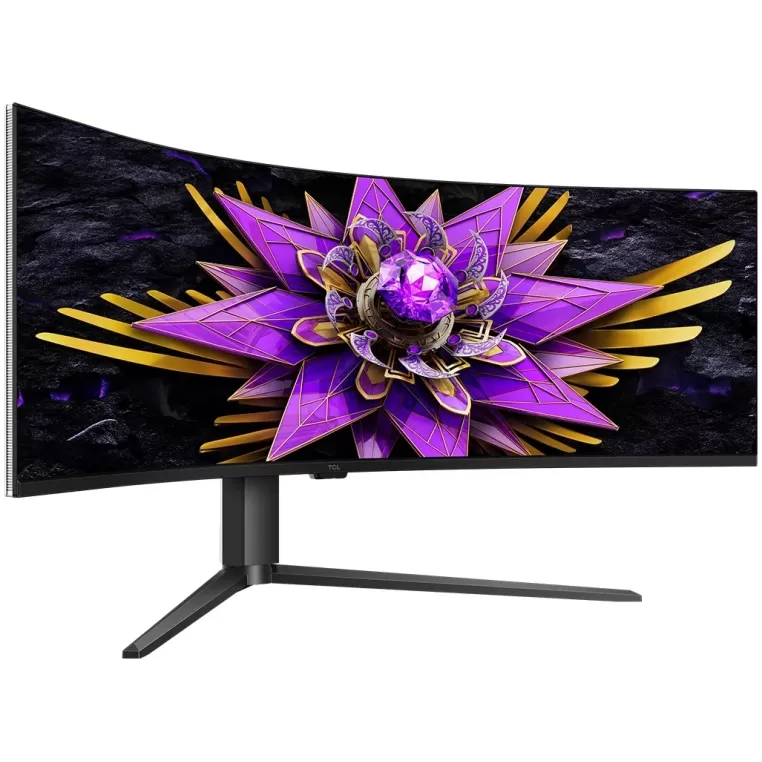 Gaming Monitor TCL 57R94 57" Dual UHD 120Hz QD-Mini LED Curved 57R94 VA Color:white