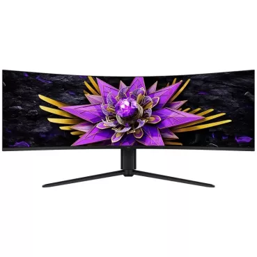 Gaming Monitor TCL 57R94 57" Dual UHD 120Hz QD-Mini LED Curved 57R94 VA Color:white
