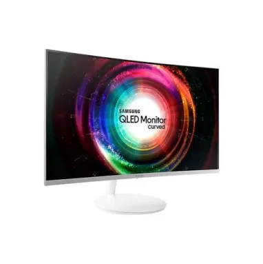 מסך מחשב Samsung C32H711QEM קעור 31.5" WQHD, 2K VA צבע לבן - יבואן רשמי