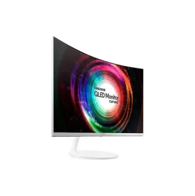 מסך מחשב Samsung C32H711QEM קעור 31.5" WQHD, 2K VA צבע לבן - יבואן רשמי