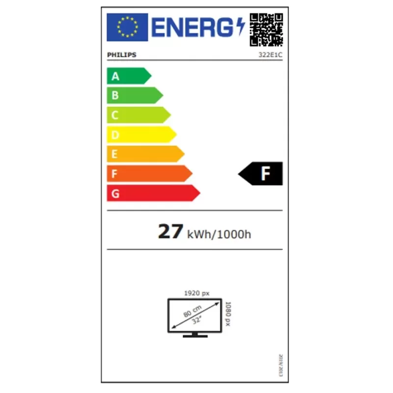 מסך מחשב Philips 322E1C קעור 32" 75Hz FHD VA - יבואן רשמי