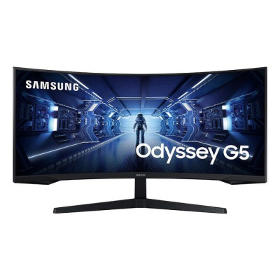מסך גיימינג Samsung Odyssey G5 C34G55TWWM קעור 34" 165Hz UWQHD, 2K VA צבע שחור - יבואן רשמי מסך גיימינג Samsung Odyssey G5 C34G55TWWM קעור 34" 165Hz UWQHD, 2K VA צבע שחור - יבואן רשמי