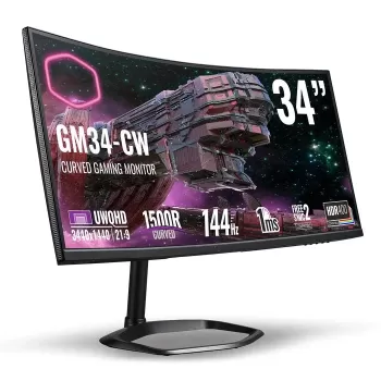 מסך גיימינג Cooler Master CMI-GM34-CW קעור 34" 144Hz UWQHD VA מסך גיימינג Cooler Master CMI-GM34-CW קעור 34" 144Hz UWQHD VA