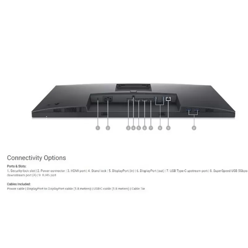 מסך מחשב Dell P2722HE 27" 60Hz FHD IPS צבע שחור
