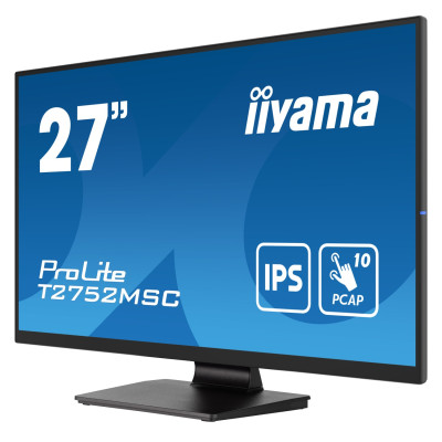 Computer Monitor IIYAMA ProLite T2752MSC-B1 27" 60Hz FHD IPS Color:black Computer Monitor IIYAMA ProLite T2752MSC-B1 27" 60Hz FHD IPS Color:black