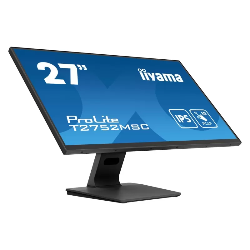 Computer Monitor IIYAMA ProLite T2752MSC-B1 T2752MSC-B1 27" 60Hz FHD IPS Color:black Computer Monitor IIYAMA ProLite T2752MSC-B1 T2752MSC-B1 27" 60Hz FHD IPS Color:black