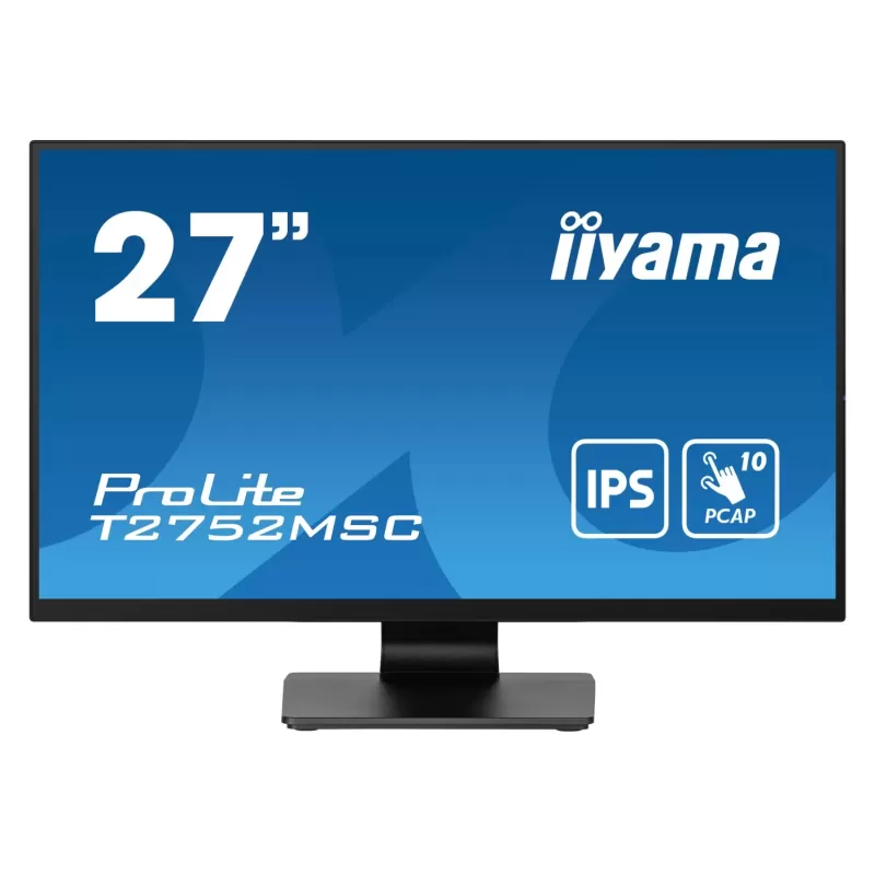 Computer Monitor IIYAMA ProLite T2752MSC-B1 T2752MSC-B1 27" 60Hz FHD IPS Color:black Computer Monitor IIYAMA ProLite T2752MSC-B1 T2752MSC-B1 27" 60Hz FHD IPS Color:black
