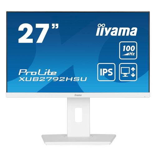 מסך גיימינג IIYAMA ProLite XUB2792HSU-W6 27" 100Hz FHD IPS צבע לבן