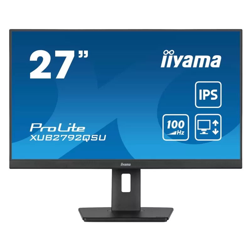 מסך מחשב IIYAMA ProLite XUB2792QSU-B6 XUB2792QSU-B6 27" 100Hz 2.5K, QHD IPS צבע שחור