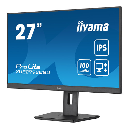 מסך גיימינג IIYAMA ProLite XUB2792QSU-B6 27" 100Hz 2.5K, QHD IPS צבע שחור