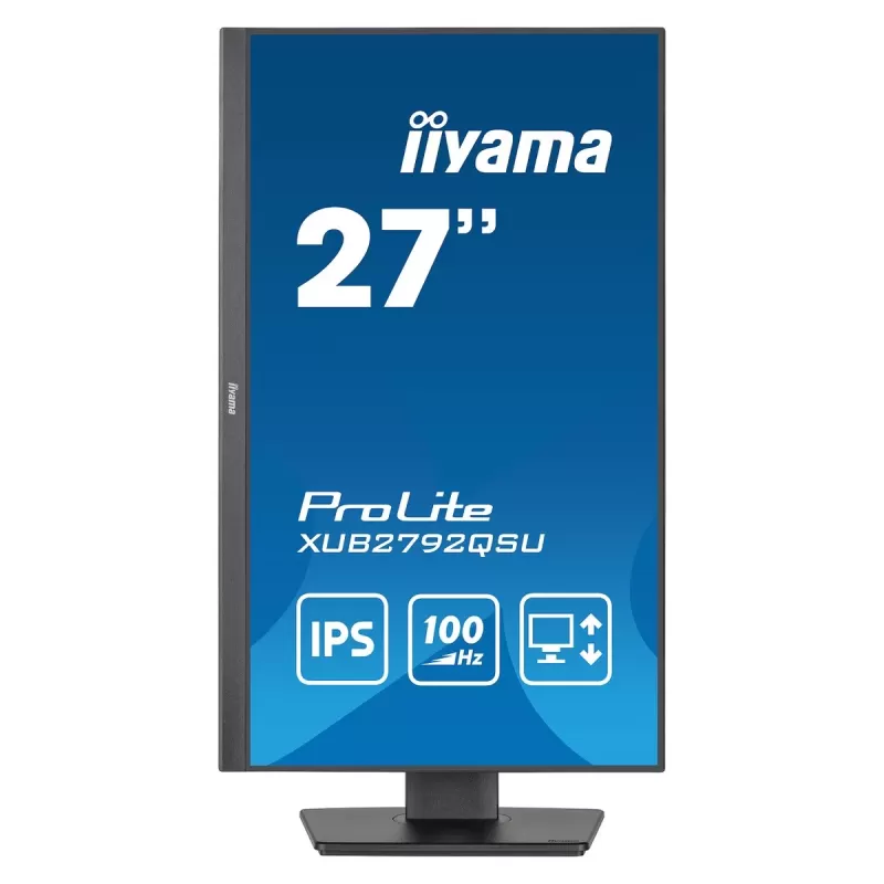 מסך מחשב IIYAMA ProLite XUB2792QSU-B6 XUB2792QSU-B6 27" 100Hz 2.5K, QHD IPS צבע שחור