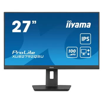מסך מחשב IIYAMA ProLite XUB2792QSU-B6 XUB2792QSU-B6 27" 100Hz 2.5K, QHD IPS צבע שחור