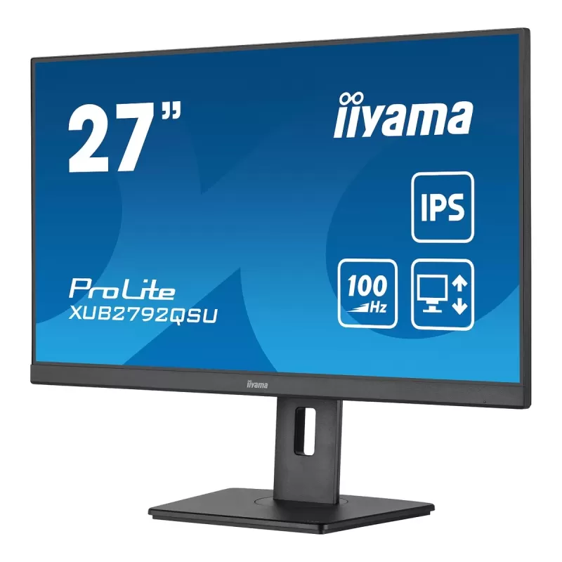 מסך מחשב IIYAMA ProLite XUB2792QSU-B6 XUB2792QSU-B6 27" 100Hz 2.5K, QHD IPS צבע שחור