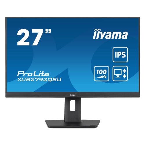 מסך גיימינג IIYAMA ProLite XUB2792QSU-B6 27" 100Hz 2.5K, QHD IPS צבע שחור