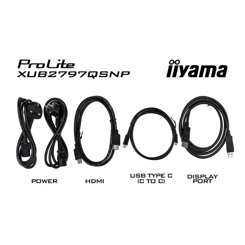 מסך מחשב IIYAMA XUB2797QSNP-B1 27" ProLite IPS WQHD 100Hz 1ms XUB2797QSNP-B1 2K, QHD